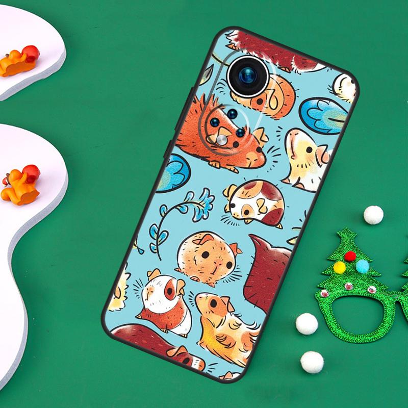 Cartoon Guinea Pig Case For Honor 200 Lite 50 70 90 X9c X9b X9a X8a X8b X7a X6a X8 X9 Magic 7 5 6 Pro Cover