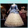 Evening French Court Gown Elegant Stage Dress Theatre Photography Performances