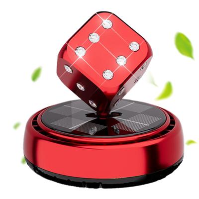 Car Scents Air Freshener Car Air Fresheners With Solar Rotating Automotive Trim Long-Lasting Odor Removal Dice For Minivan