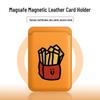 Happy Fries Cartoon Card Slot Door Case for iPhone 17 Pro, 14 Pro Max, and 11/12/13