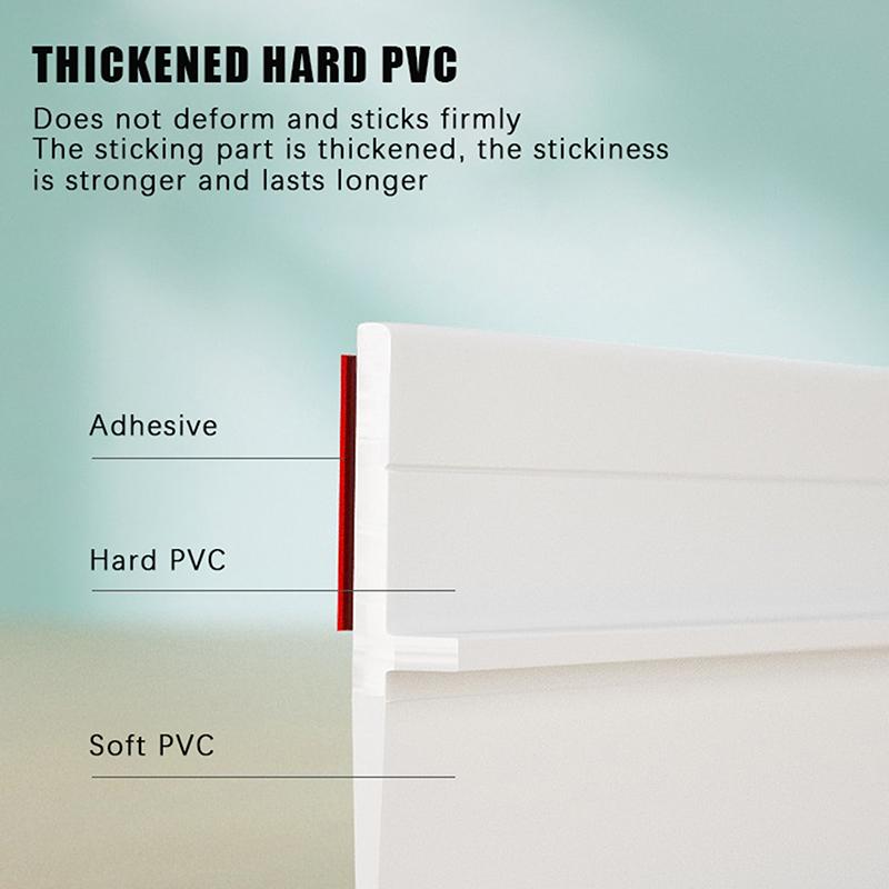 Door Seam Bottom Sealing Strip Soft Hard PVC Composite Insect Proof Dustproof Soundproof for Apartment Rental Home Use