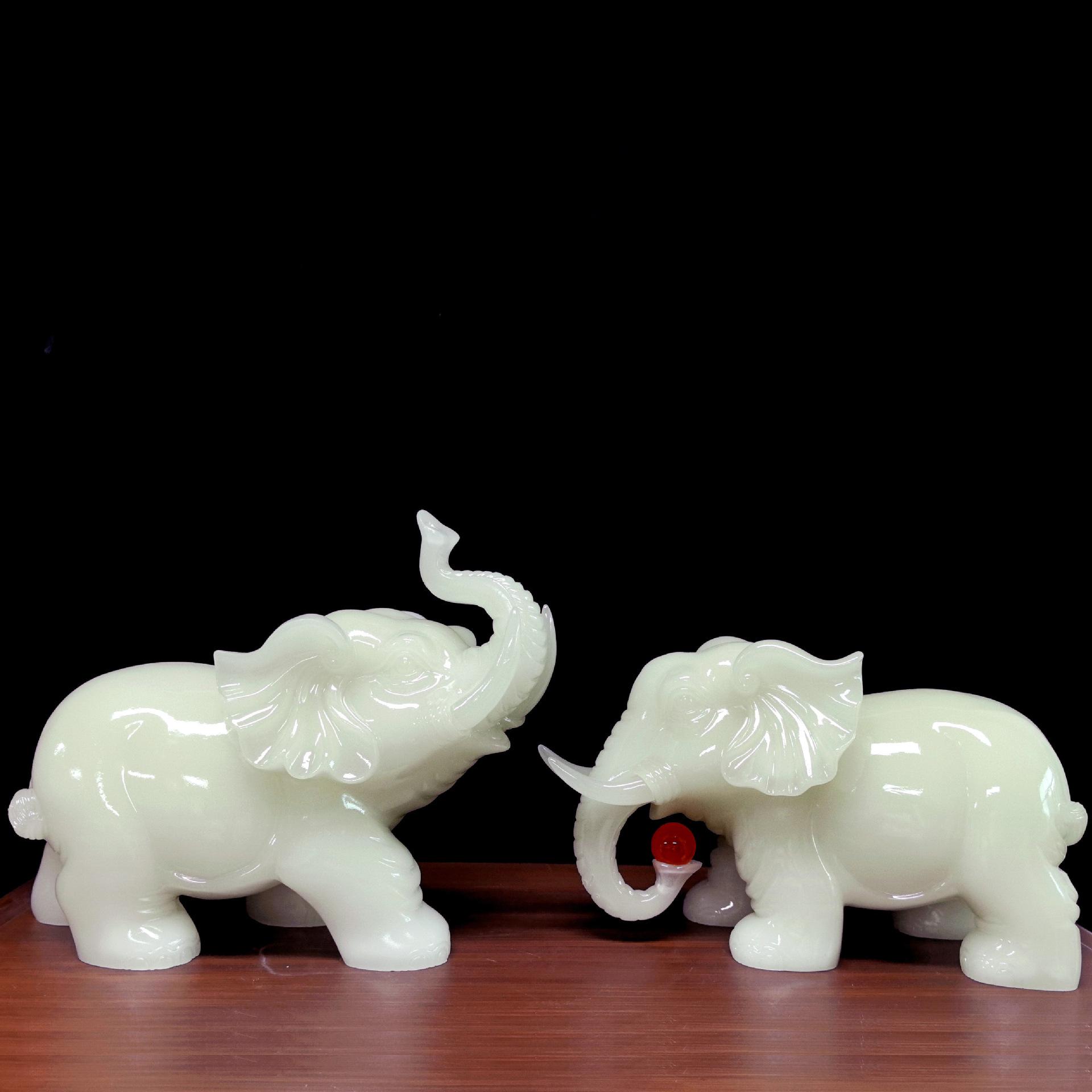 Set of Feng Shui Elephant Ornaments