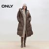 ONLY Women's Long Hooded Duck Down Puffer Coat