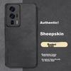 Redmi K60 Phone Case, Redmi K60Pro Protective Cover, Shockproof Lens Full Protection Soft Case, Simple Silicone Outer, WoAnd Leather Case, Black