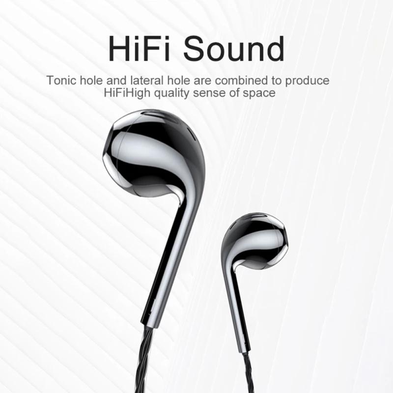 Wired Earphones Android Universal In-ear Headphones Hifi Sound 6d Heavy Bass Earphones