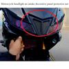 Motorcycle Modification Parts Front Headlight Air Inlet Decorative Sheet Protective Net Suitable for Yamaha YZF R15 V3 2017-