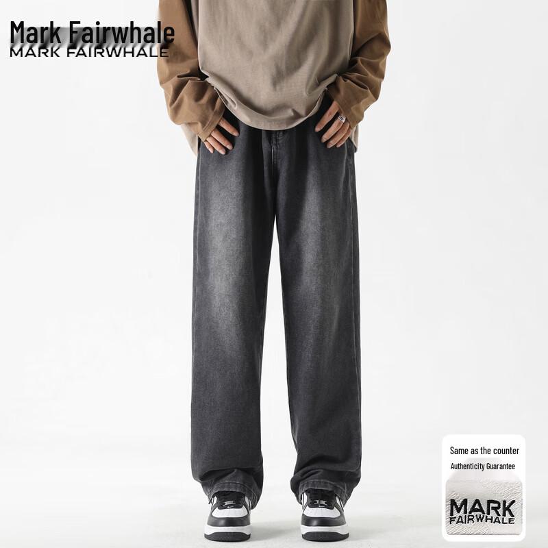 Mark Fairwhale Men's American Style Loose Straight Jeans