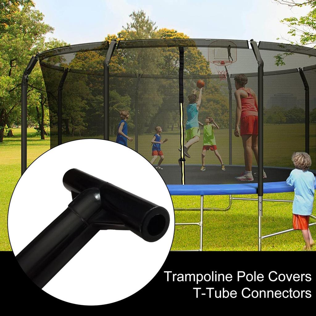 6 Stück Trampolin Teile Trampolin Sicherheitsnetz Ersatzrohr Schnellverbindungsstangenkappen Trampolinstangenkappen Dehnungsfittings
