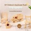 Children's Woodworking Kit: Small House Model - Semi-Finished Cottage for Handmade Parent-Child Projects