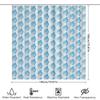 Cute Fish Shower Curtain Set Waterproof Bathroom Decor Blue Ocean Animal Pattern Fabric Shower Liner For Kids Room
