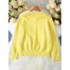 Autumn Winter Cardigan Women Heart Button Long Sleeve Knit Sweater Outerwears