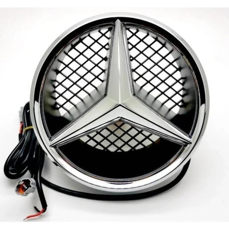 Emblema Stella Grigliata Anteriore Auto Logo Illuminato LED Luce Bianca Blu Rossa Per Mercedes Benz W204 GLK220 GLK300 GLK350 GLK500 W245