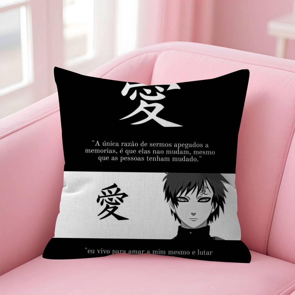 Anime Narutoes Logo Maple Design Cushion Cover Happy Autumn Harvest Decor Holiday Decorati Pillow Cover