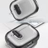 New Coming Transparent Crystal Clear Secure Lock Headphone Earphone Cover For Apple AirPods 4 Pro 3 2 Earphone Case With Hook