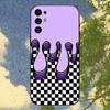 Checkerboard Checked Chess Board Phone Case For Samsung S25,S24,S21,S22,S23,S30,Ultra,S20,Plus,Fe,Lite,Note,10,9,5G Black Cover