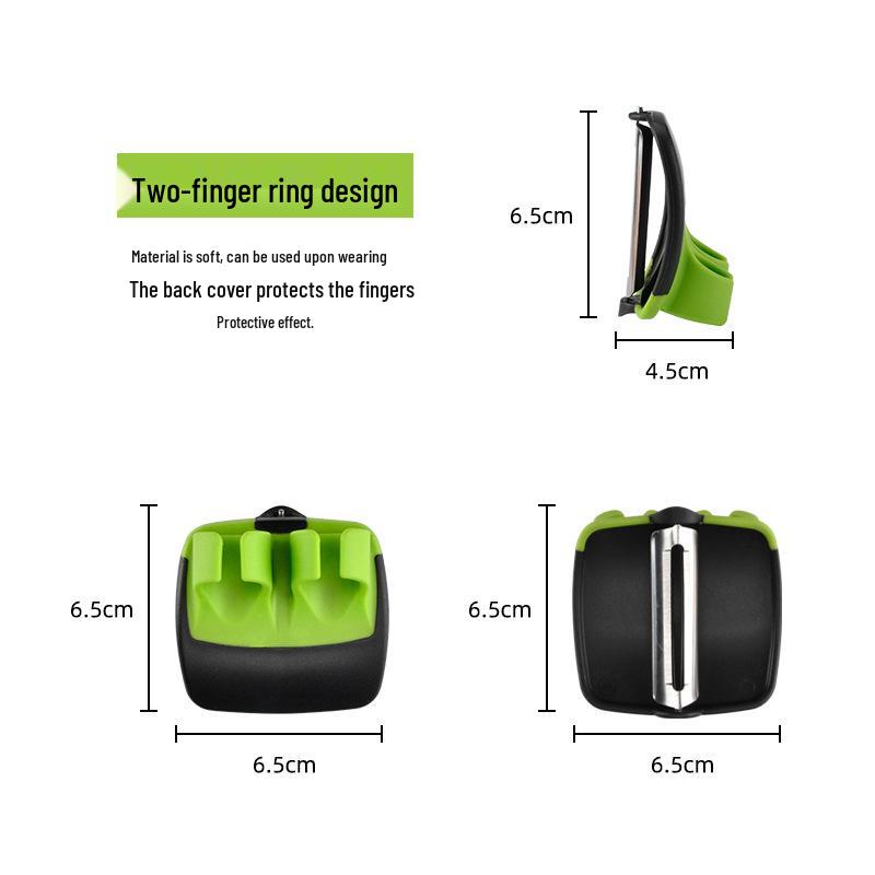 Innovative Stainless Steel Finger Fruit Peeler & Multi-Function Knife