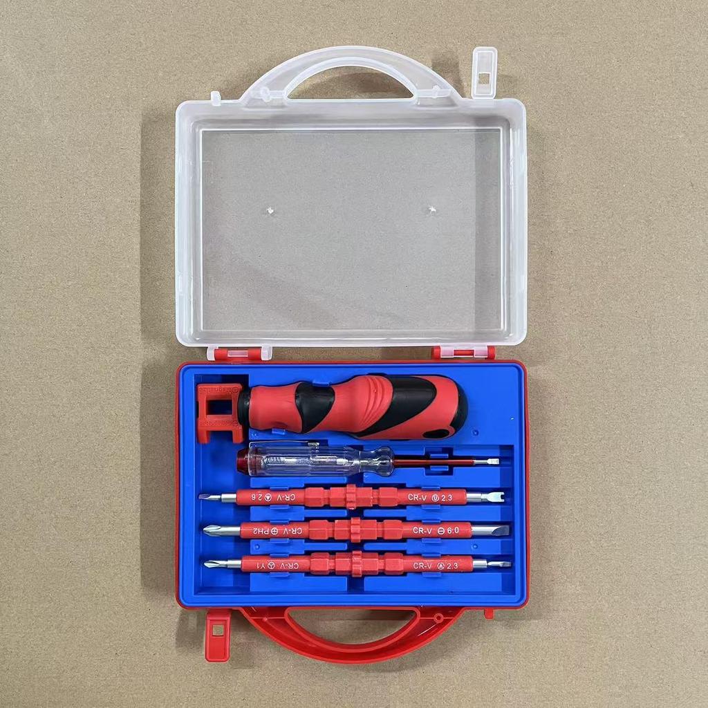 Insulated Electrician's Screwdriver Set: Flathead, Phillips, Torx Dual-Use