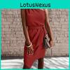 Elegant Summer Sleeveless Dress With Pleated Fabric For Office And Casual Wear