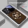 Kreis Diamant Für Oppo A79 5G 58 78 74 60 4G Reno 11F Realme GT 6 11 Note 50 10 C55 X2 Gehärtetes Glas Schwarze Handyhülle