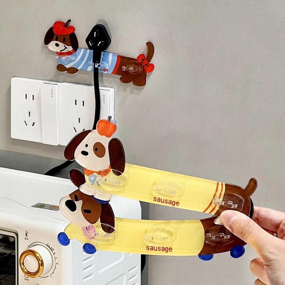 Wall Mounted Waterproof Plug Card Slot Storage Hook  Household Organizer Accessories