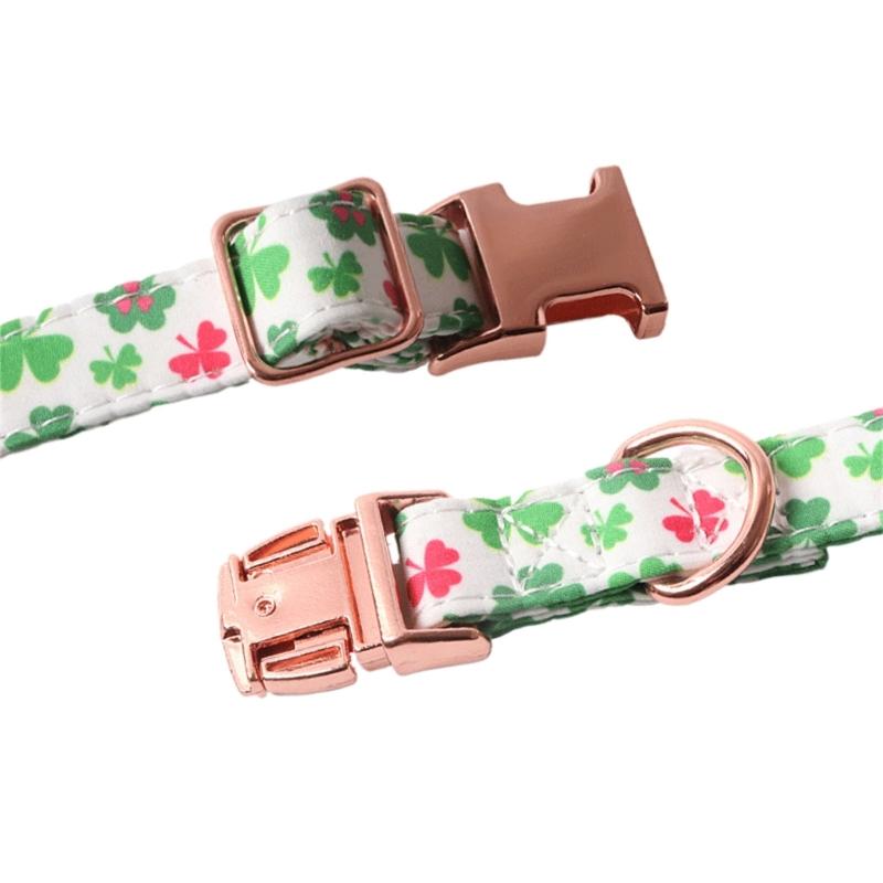 Puppy Flower Collar Festive Shamrock for Small Medium Girl Dogs Cat Dog Collar Necklace Flower Costumes
