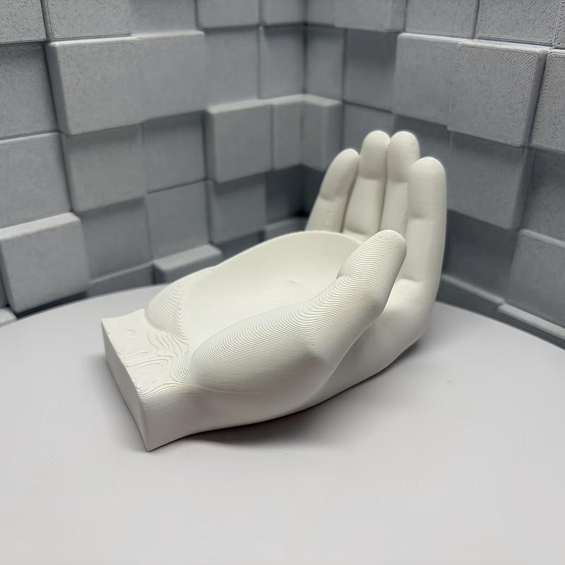 Open-Palm Debris Storage Tray, Hand-Shaped Decorative Desktop Organizer Tray for Jewelry Small Sundries