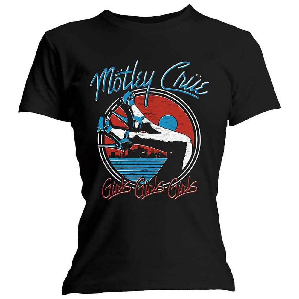 Motley Crue Heels Band Logo Skinny Fit T Shirt L