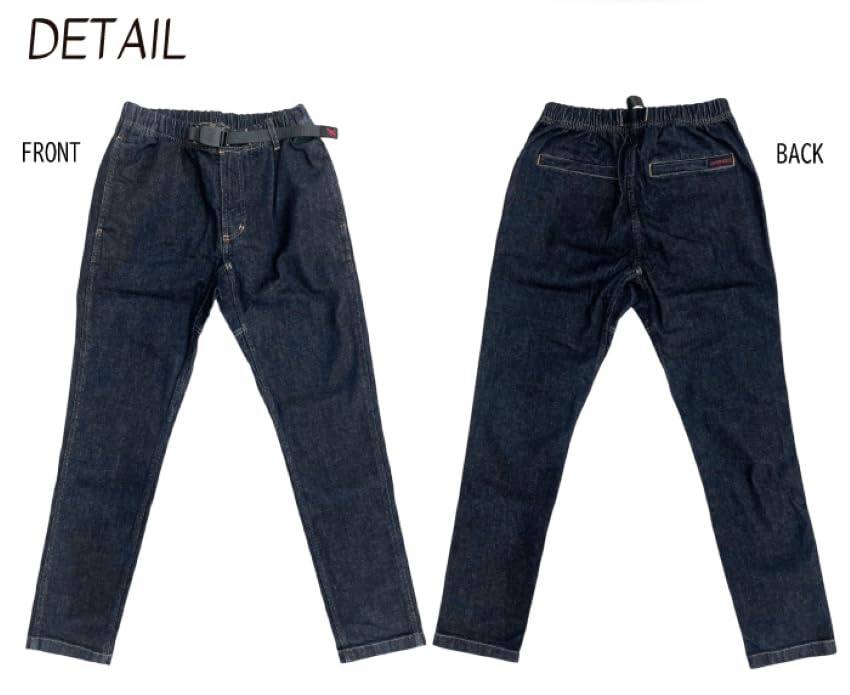 Gramicci Stretch Denim NN Tight Cropped Pants Dark GMP5-SJP06 (XL, Used)