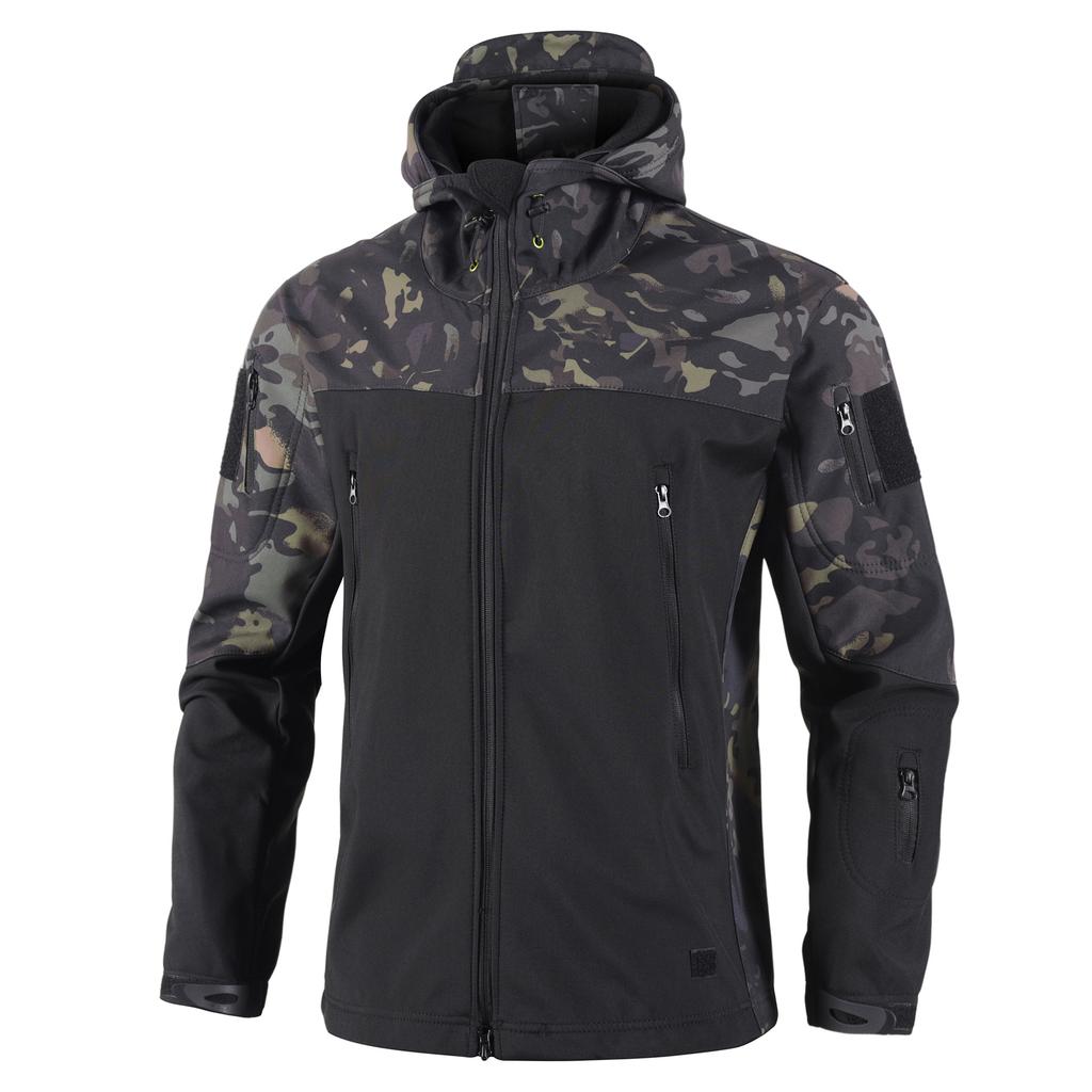 Hiking Camping Climbing Skiing Pants Waterproof Jackets Male Hood Coat Combat Fishing Men Winter SoftShell Tactical