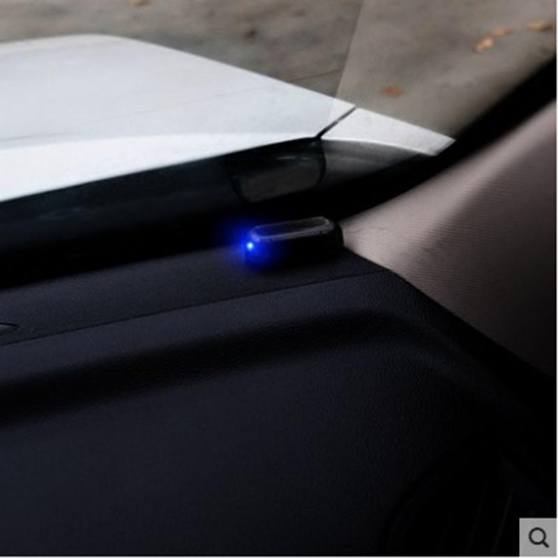 Car Fake Security Light Solar Power Simulated Dummy Alarm Wireless Warning Antitheft Caution Lamp LED Flashing Imitation