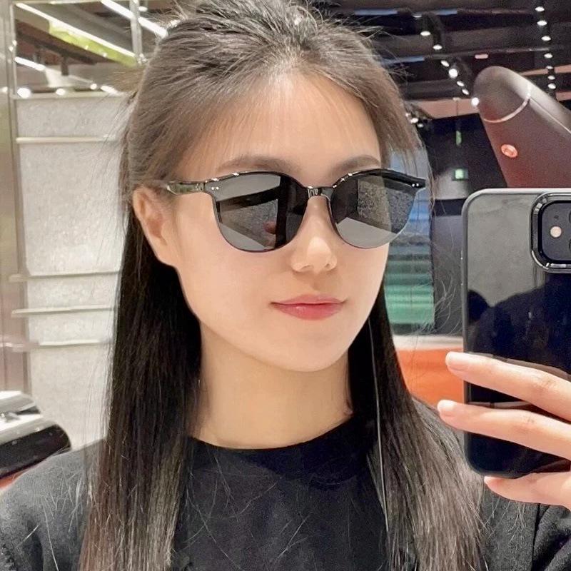 2024 Trendy GM Plate Sunglasses for Women, Slimming Korean Style, Xiaohongshu-Inspired, Dada Fashion, Void Aesthetic