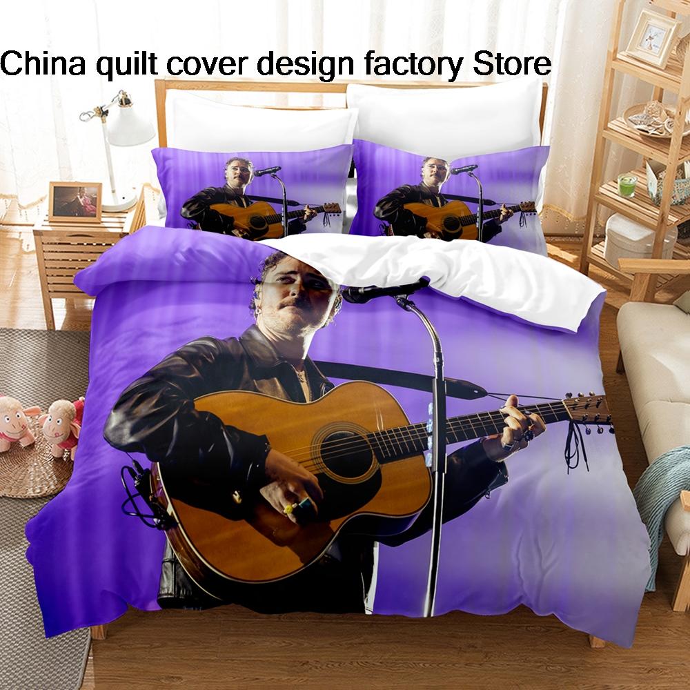 Cian Ducrot Pattern Bedding Set 3Pcs Duvet Cover Pillowcase Lightweight Microfiber Bed Linen Home Bedroom Decor For Music Fans
