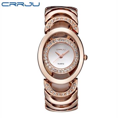 Casual polshorloge dames roségouden armbandhorloges strasshorloge klok