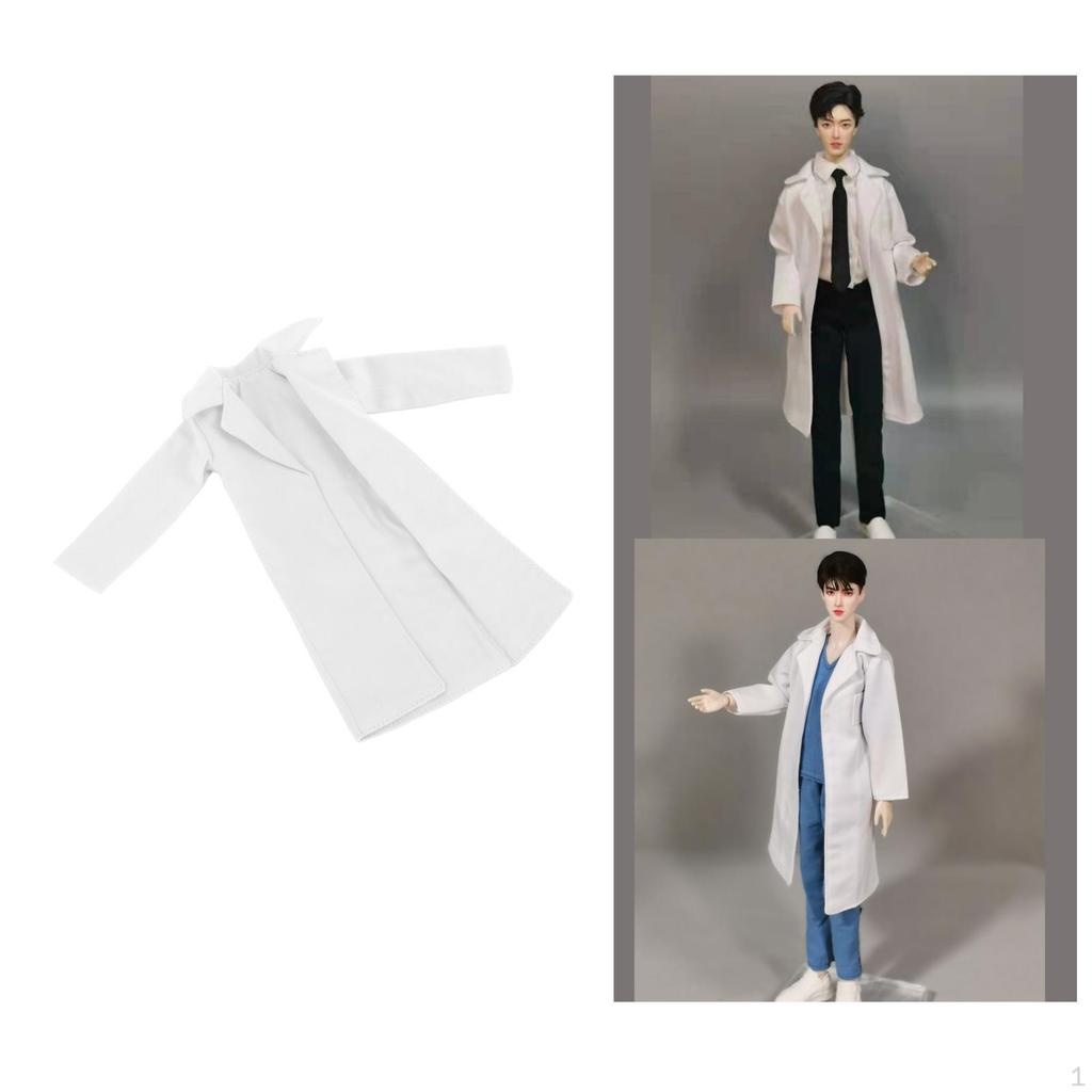 Doll Long Sleeve Casual Trench Coat Windbreaker Jacket Clothing /6 BJD Clothes Outfits