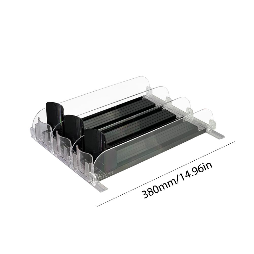 Refrigerator Drink Organizer Dispenser Auto Beer Pusher Holder Adjustable Width Soda Can Bottle Pusher for Kitchen Fridge Gadget