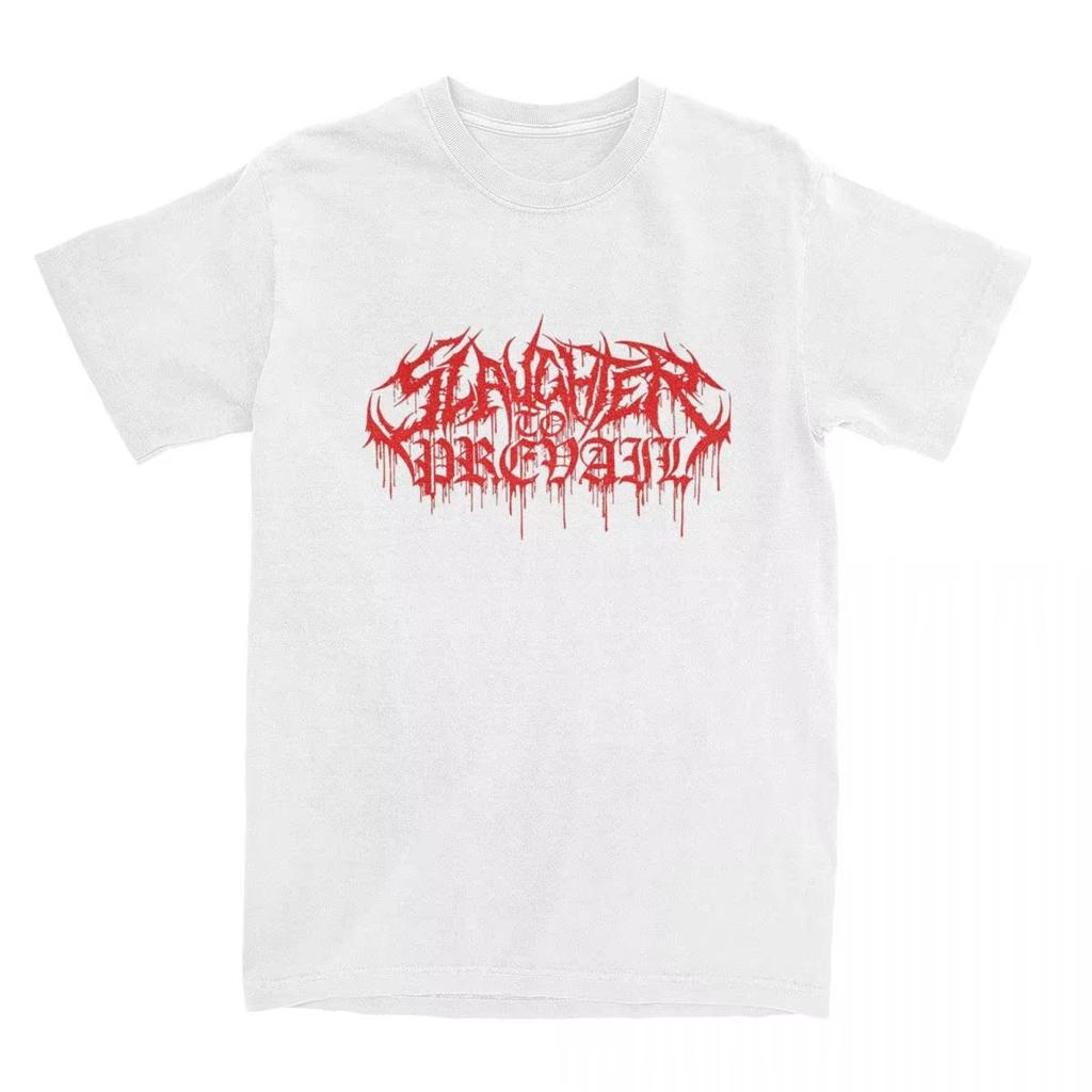 2025 Summer Men Women's SLAUGHTER TO PREVAIL Rock T Shirt Stuff Hipster Cotton Metal Music T Shirts Tops Classic Fashion Street