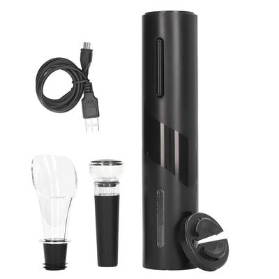 Automatisches elektrisches Weinflaschenöffner-Set Weinausgießer Vakuumpumpender Korken USB-Ladegerät für Party Küche