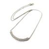 Les Trésors De Lily [N7163] - Silver Necklace 'Sissi' Silver White (rhodium Plated) - 40x4 Mm