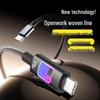 120W RGB Luminous Dual Type-C Fast Charging Cable for Apple 1516 & Huawei Laptops