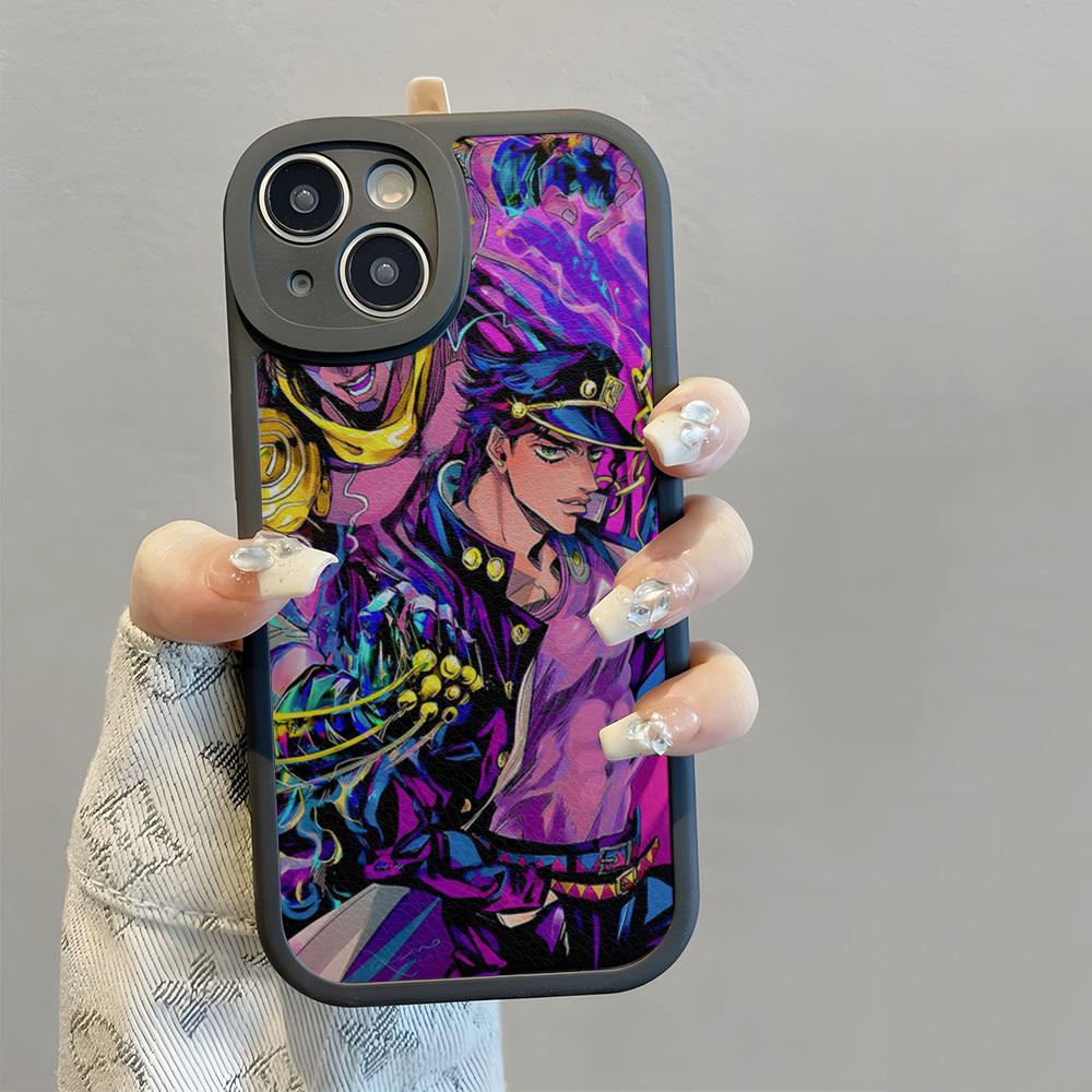 JoJo's Bizarre Adventure JoJo Anime Handyhülle Handyhülle Für IPhone 16 14 13 11 12 Pro Max Mini X XR XS 8 Plus Mini Lammfell Si