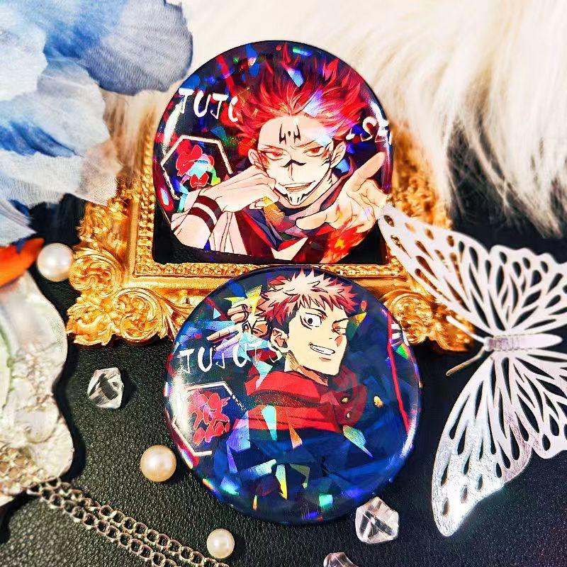 Jujutsu Kaisen Brooch. Anime Badges, a Full Set of Six.
