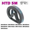 HTD 5M Rubber Transmission Closed Loop Timing Belt Perimeter HTD5M 485 490 495 500 505 510 515 520 525mm Width 10~50mm CNC Drive