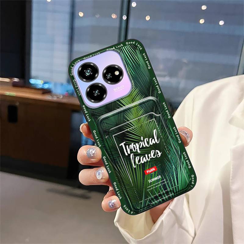 Cartoon Dirt-resistant Phone Case For ZTE Blade V60 Design/Axon 60 Lite Full wrap Graffiti protective Cover Card slot