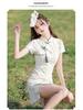 2024 Chinese National Style Qipao Spa Technician Uniform for Foot Massage
