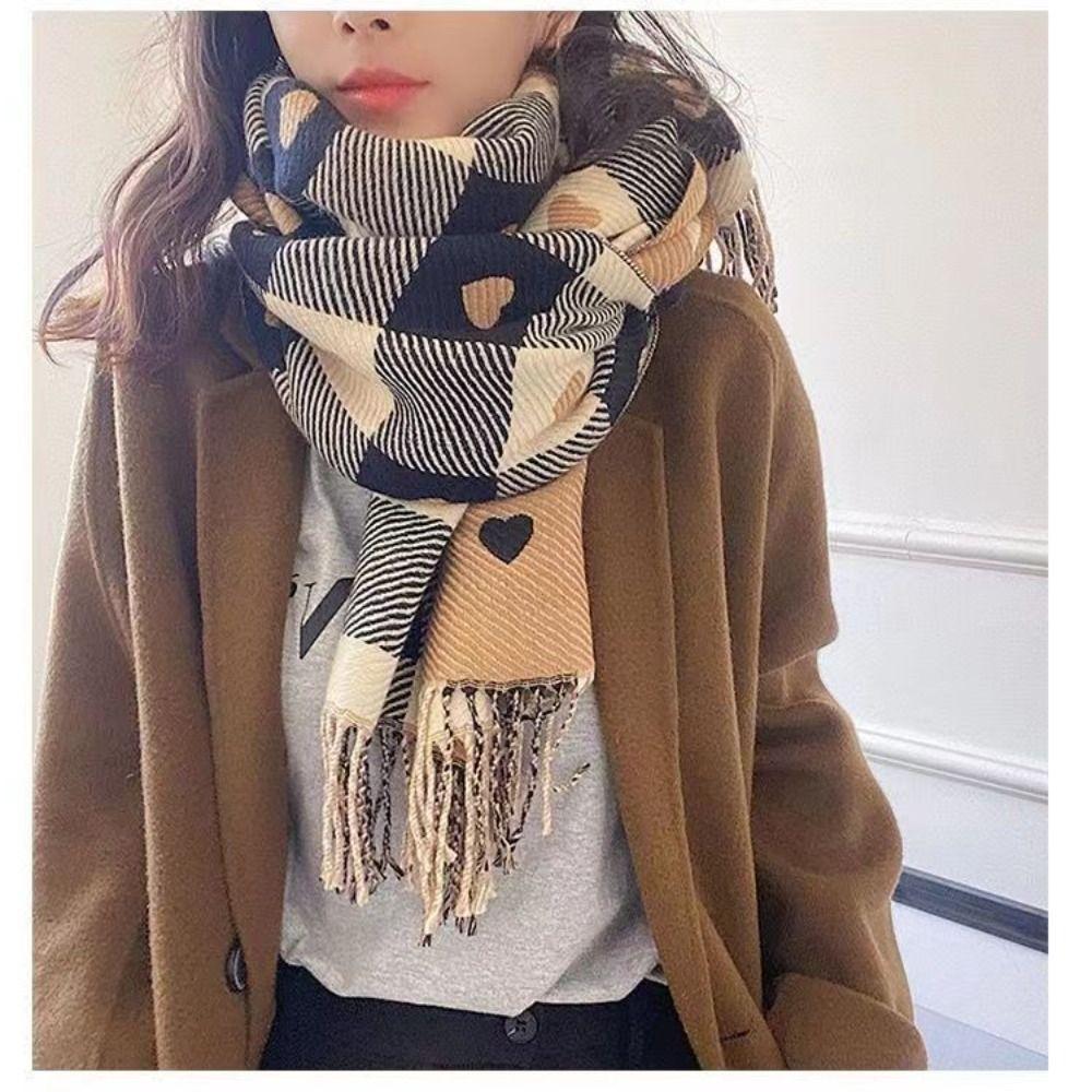 Coldproof Neck Warmer Windproof Scarves Bib New Knitted Scarf  Autumn and Winter