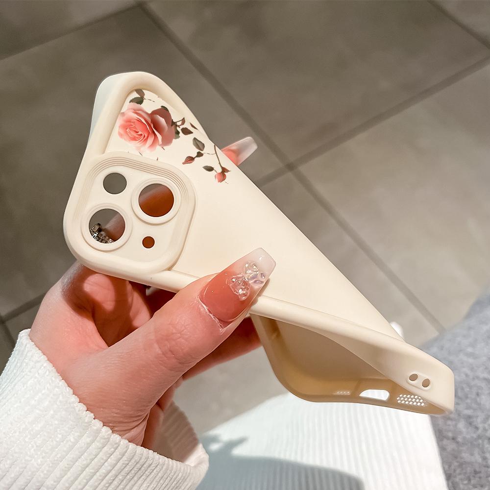 Yumuşak Silikon Kare Merdiven Baskı Desen Telefon Kılıfı Tam Kapak Kamera Darbeye Dayanıklı Koruma Kauçuk Kılıf Vivo için