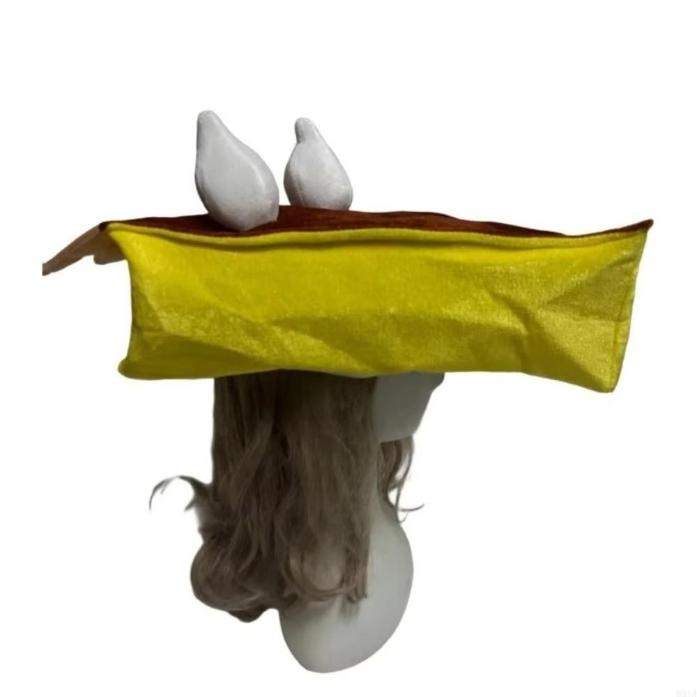 Gift Creative Pumpkin Pie Hat Cute Funny Cartoon Cake Hat Soft Comfortable Theme Event Hat Role Playing
