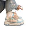 Girls' Sports Shoes 2025 Autumn New Children's Board Shoes Girls Platform Dopamine Middle and Older Children's Shoes Casual Shoes