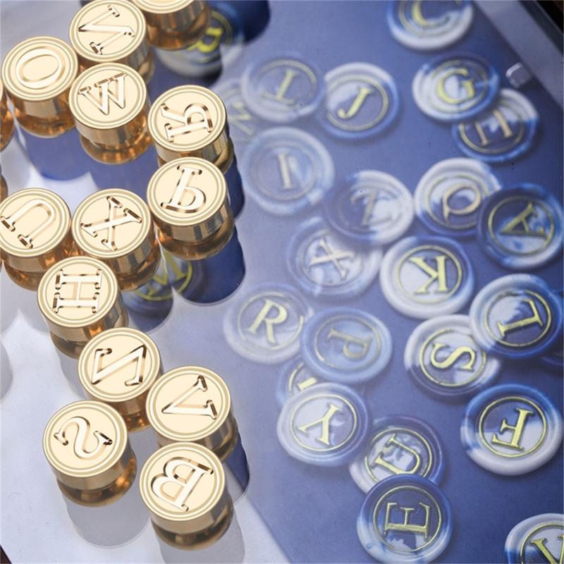 Cabo para Carimbo de Selo de Cera com Cabeça de Carimbo Substituível, Cabeça de Carimbo para Selar Cartas, Ferramenta para Selo de Cera para Carimbo de Selo de Cera