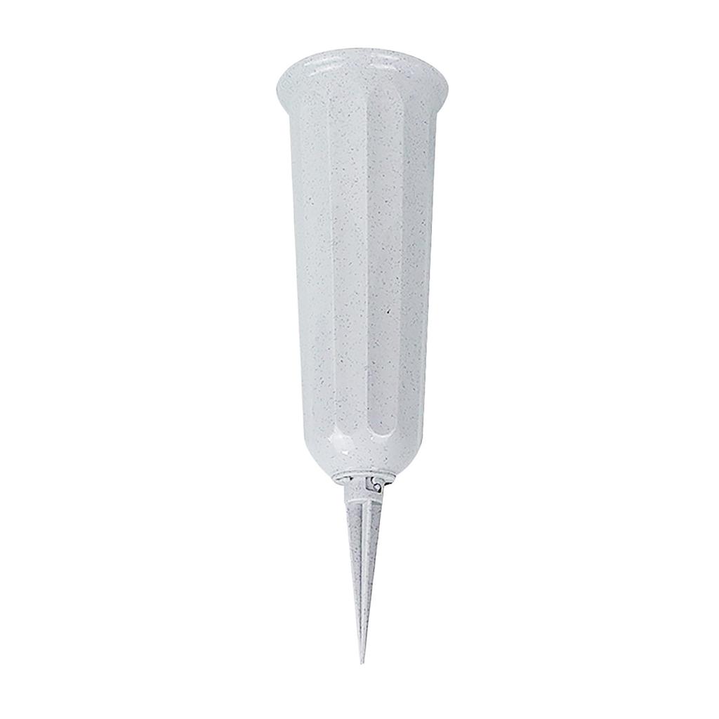 Flower Pot Decoration White Vase Cemetery Flower Memorial Floral Vase With Stake Plastic In Ground Cemetery Home Decorations
